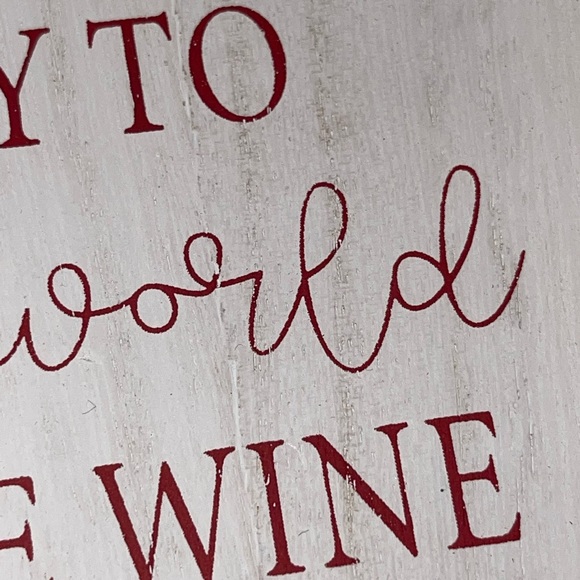 Christmas Tabletop Sign Home Decor Holiday Wine Glass Decorations Santa Wreath - Picture 5 of 17